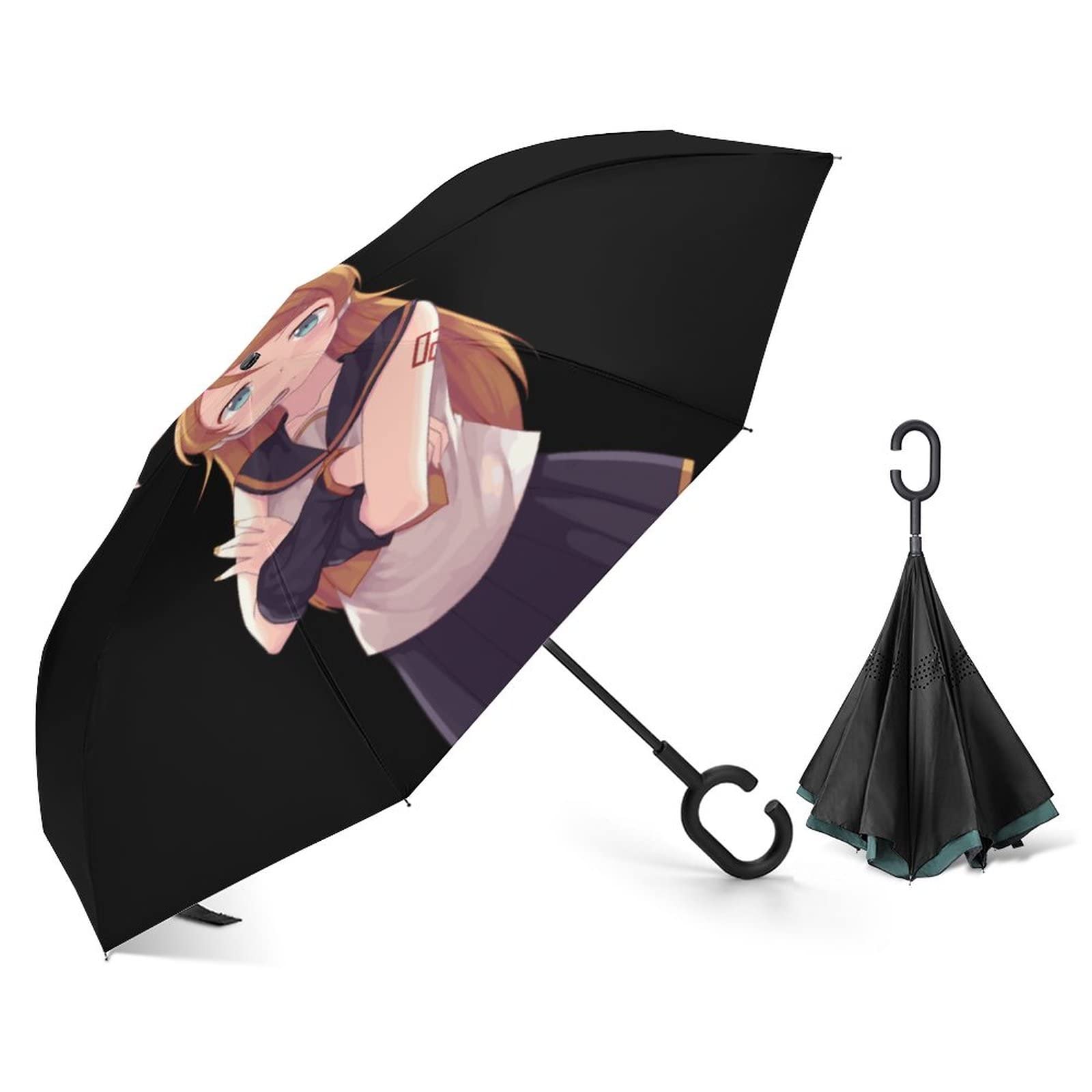 Amazon | 高坂桐乃 俺の妹 逆さ傘 メンズ レディース 自立傘